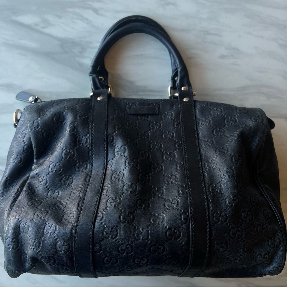 Vintage GUCCI Black Top Handle Bag